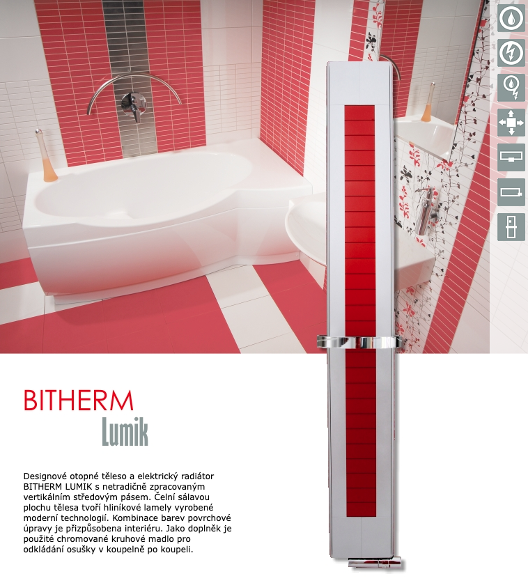 Designové otopné těleso Bitherm Lumik